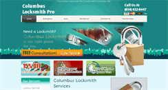 Desktop Screenshot of columbuslocksmithpro.com